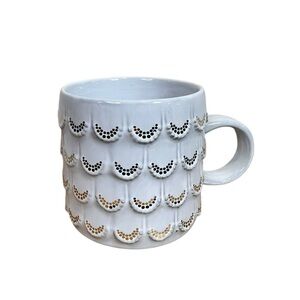 Starbucks 2016 Anniversary Mermaid Scale White Gold 10oz Coffee Cup/Mug
